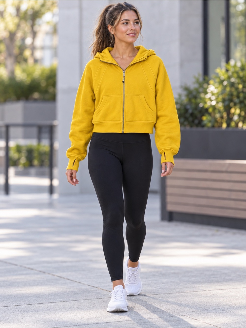 Lululemon Scuba Oversized Full Zip Maize Yellow XS/S New